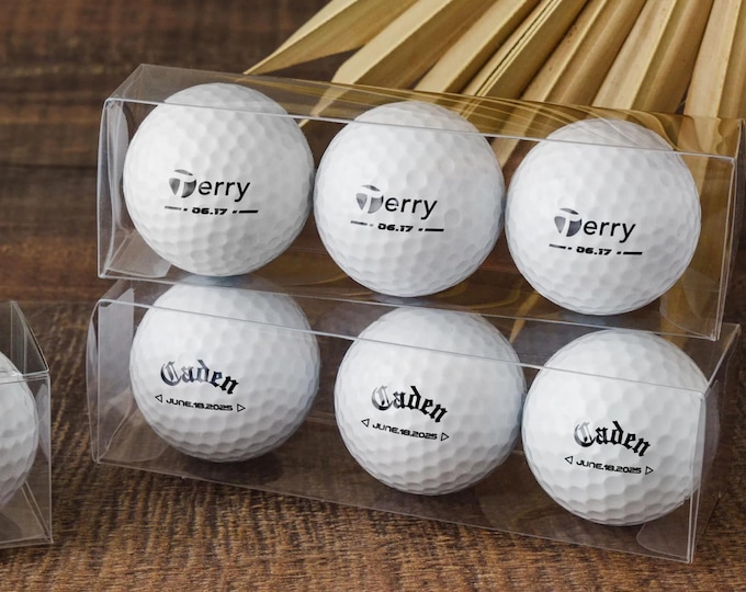 Personalized Golf Balls Set of 3, Custom Golf Gifts for Golfers, Funny Golf Gifts Photo Golf Ball, Groomsmen Gifts Golf Lover Gifts [D]
