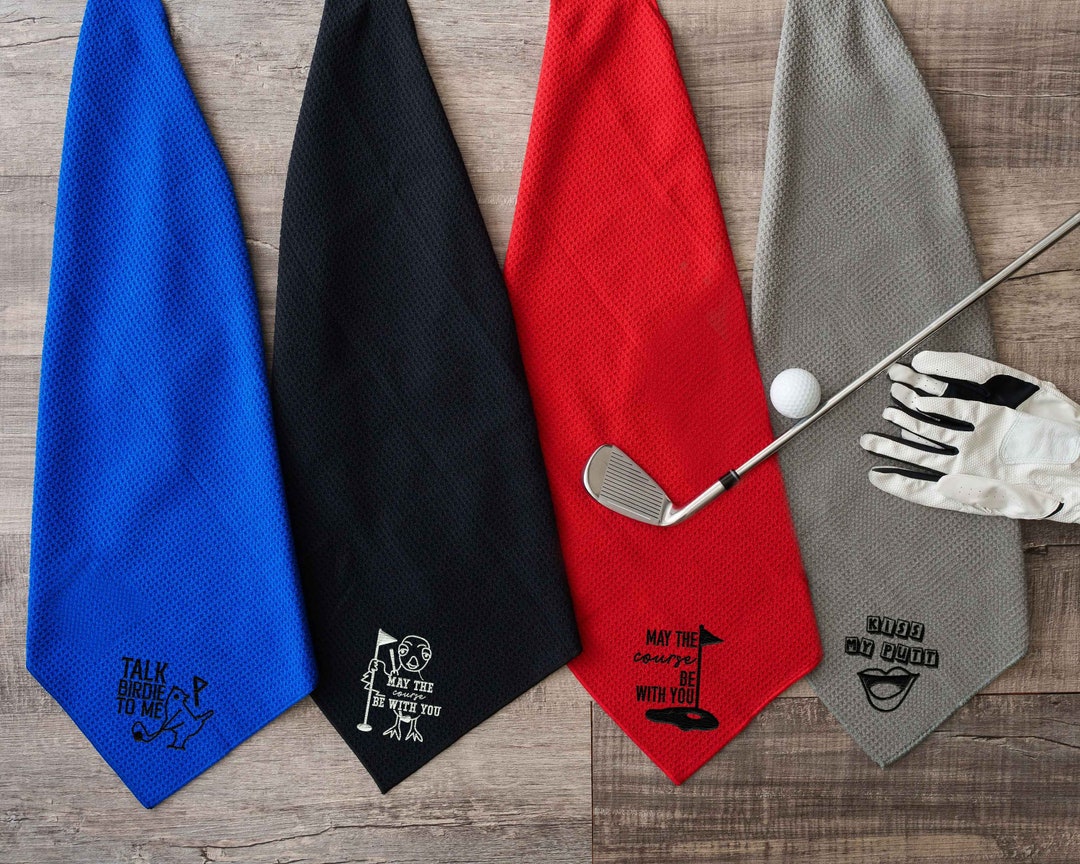 Golf Gifts for Men Personalized Golf Towel Embroidered Golf