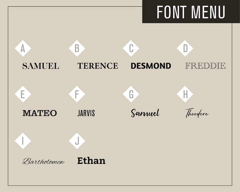 a bunch of different type of font on a sheet of paper