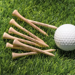 Custom Engraved Golf Tees Wood in Bulk Golf Accessories: Wedding Favors, Party Favors, Groomsmen Gifts [TE]