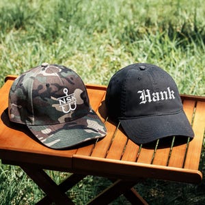 Groomsmen Gift Custom Embroidered Cooler Chair And Matching Baseball Cap Camo Set [N] [W] image 6