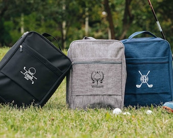 Personalized Golf Shoe Bag for Men, Groomsmen Gifts, Anniversary Gift [GSB01]