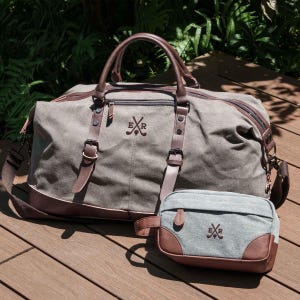 Groomsmen Duffle Bag, Embroidered Duffel Bag, Weekender Bag for Men, Custom Carry on Overnight Bag, Personalized Bag, Monogram Travel Bag