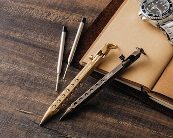 Personalized Bolt Action Pen Gift for Him, Best Dad Gifts, Groomsmen Proposal