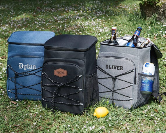 Custom Cooler Backpack, Groomsmen Gift: Wine/Beer Cooler Bag for Hiking, Fishing, Outdoor Adventures [WW]