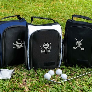 Sac à chaussures de golf personnalisé, cadeau de garçon d'honneur pour homme, cadeau de golf de garçon d'honneur, cadeau personnalisé pour golfeur, cadeau d'anniversaire, proposition de garçon d'honneur