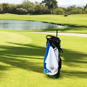 Best Dad Gifts, Custom Microfiber Golf Towel with Magnet or Buckle, Personalized Gift for Him image 10