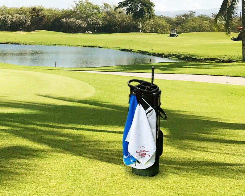 Best Dad Gifts, Custom Microfiber Golf Towel with Magnet or Buckle, Personalized Gift for Him image 10