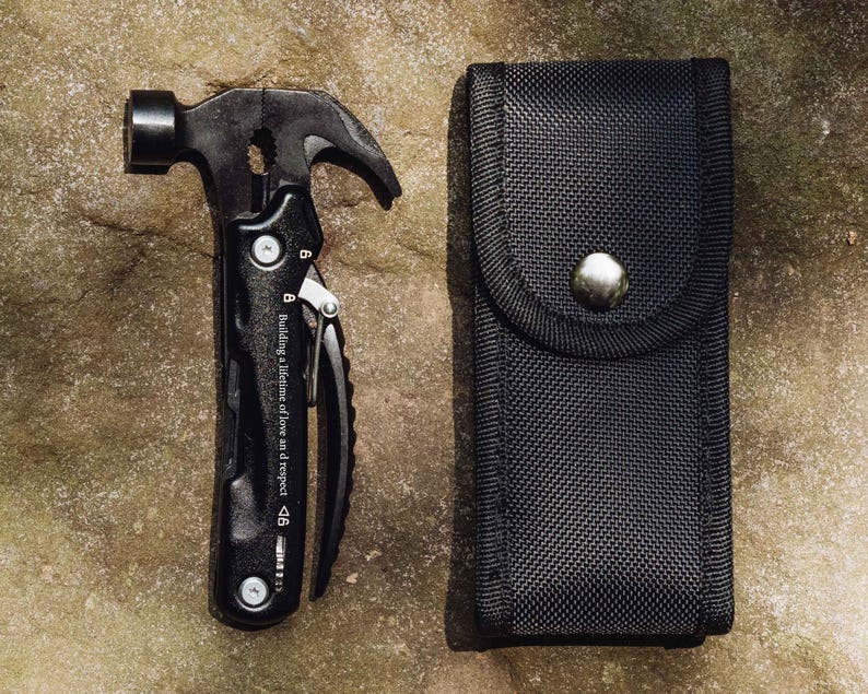 Best Dad Gift, Custom Engraved Multi Tool, Pocket Knife: Camping, Hunting, Fishing [R] image 7