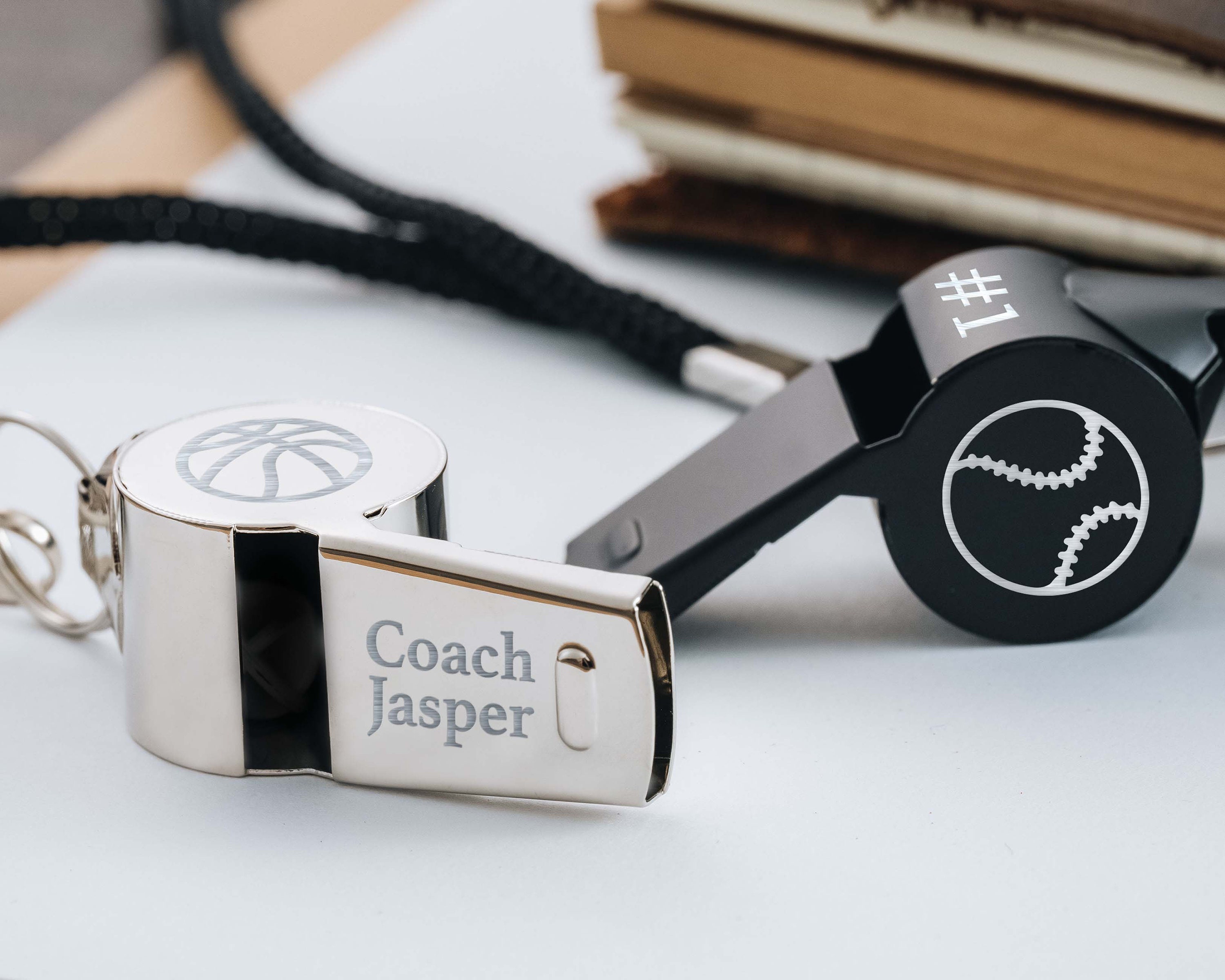 Personalized Whistle, Basketball Coach Whistle Christmas Gifts, Custom Coach Whistle engrave Soccer Football Baseball Teacher Appreciation