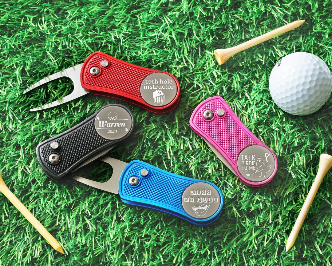 Personalized Gifts for Him Retractable Divot Tool Golf Divot Tool With