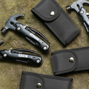 Custom Engraved Multi Tool, Groomsmen Gifts, Camping Hunting Fishing Pocket Knife, Outdoor Gift for Dad [WW]