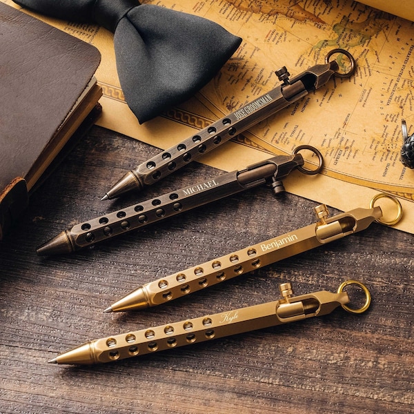 Gifts for Him, Engraved Pen, Bolt Action Pen, Graduation Gift, Gift for Collegue