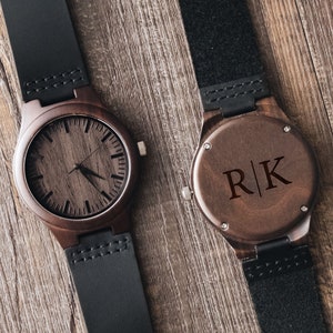 Groomsmen Gifts Custom Wood Watch for Men, Best Man Gift Engraved Groomsmen Watches, Gifts for Him Wooden Gift Mens Watch, Anniversary