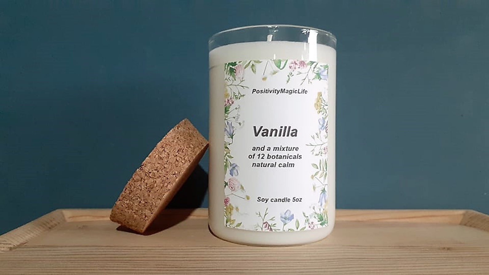 Soy candle Vanilla mix 12 botanicals Etsy