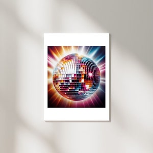 STUDIO 54 70s Inspired Art Poster (LETS DISCO!)