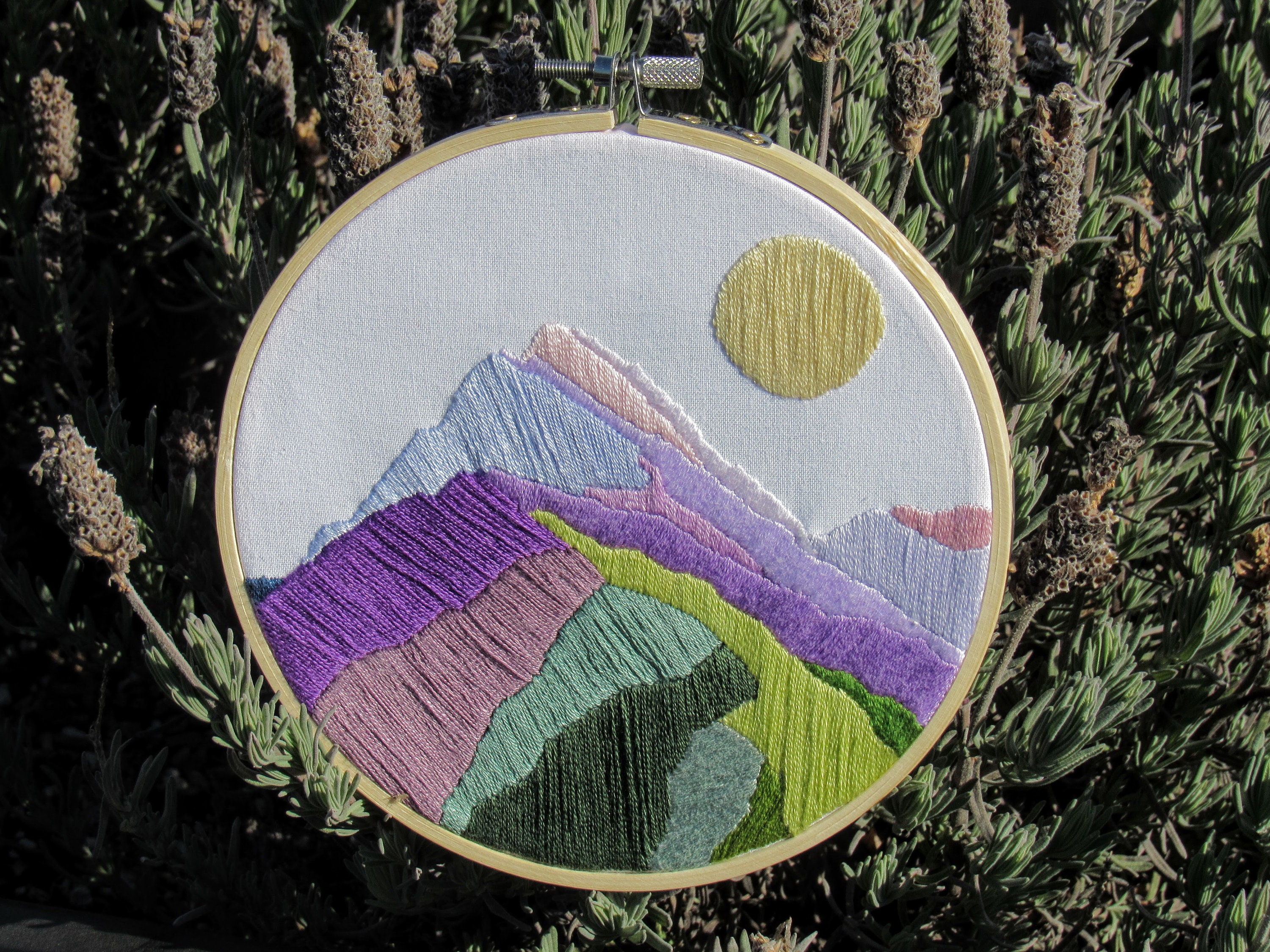 Mountain Laurel Sunrise Embroidery 6 in Hoop - Etsy