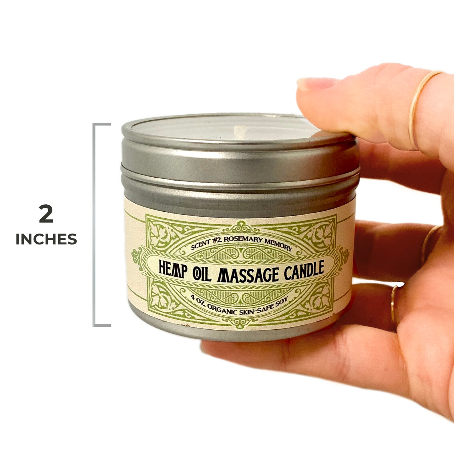 Hemp Massage Oil Candle for AntiAging Skin Relaxing Muscles Etsy