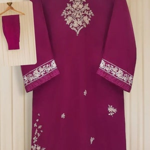 Agha noor silk 3 pc. Color options available.