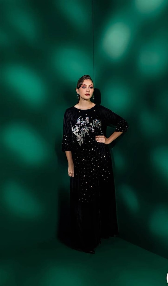 velvet dresses pakistani designs Salwar Kameez Velvet Dress Design Velvet Dresses Velvet Suit Design For Ladies Wholesale Velvet Pakistani Dress Heavy Embroidery, Luxurious Look