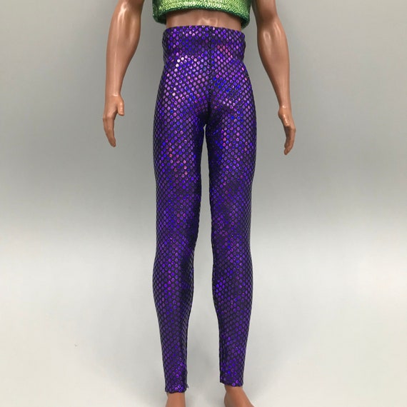 Purple Leggings for 12 Fashion Dolls at 