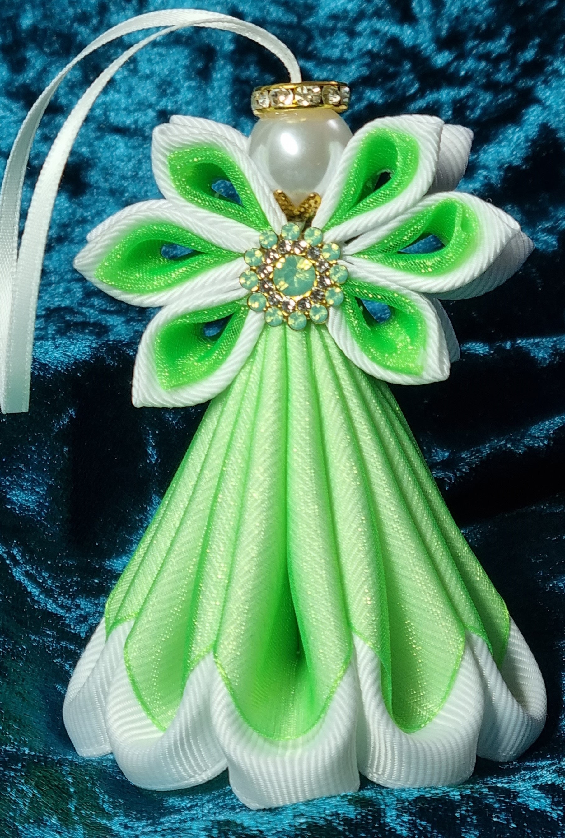 Kanzashi Angel Etsy