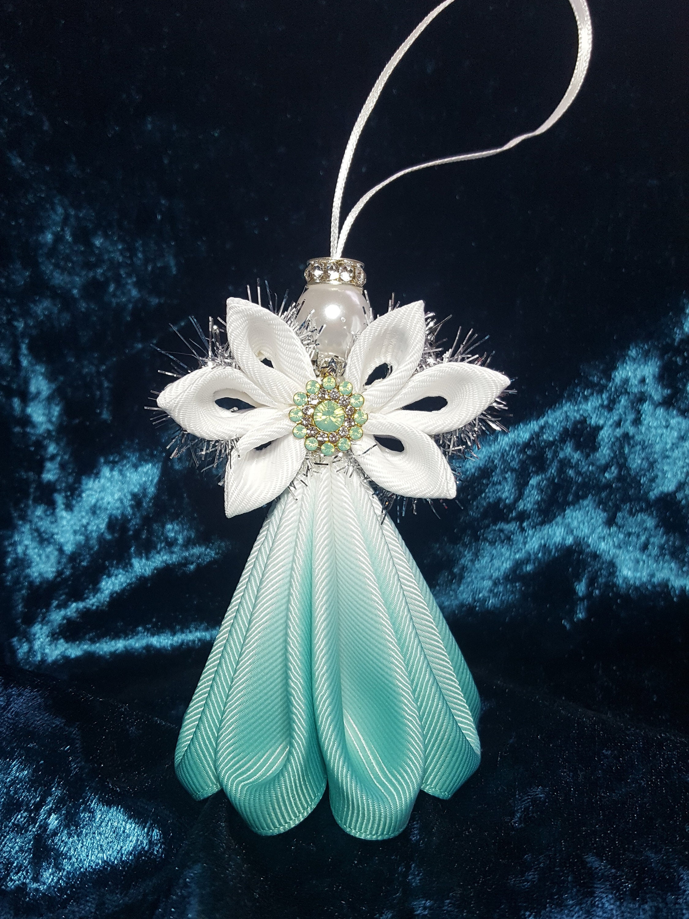 PDF Tutorial Kanzashi Angel Ornament Etsy