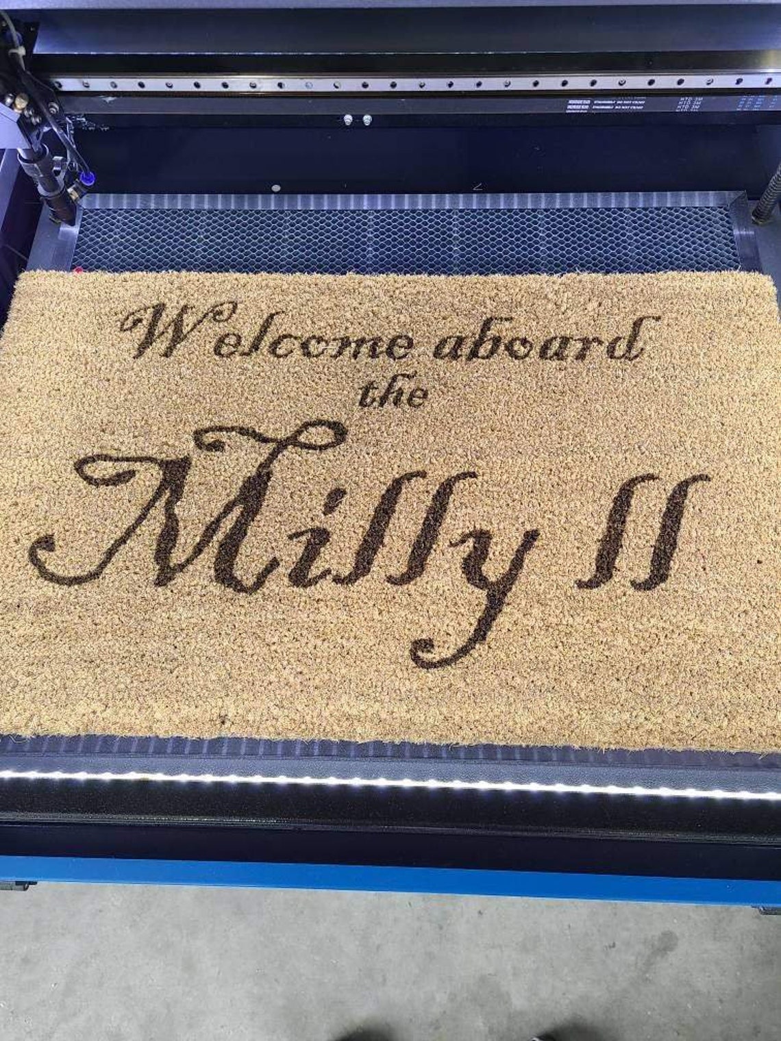Custom Boat / Dock mat. Customized with your boat Etsy