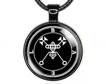 Bael Necklace, Occult Jewelry with Goetia Sigil, Demonic Satanic Pendant for Witchcraft Magic