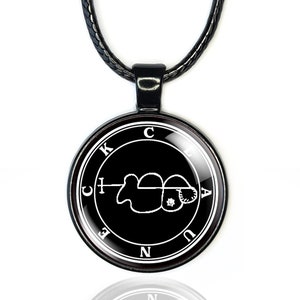 Clauneck Pendant, Wealth Demon, Black Magic Spell Amulet, Left Hand Path, Clauneck Money Demon, Clauneck Sigil Occult Jewelry Gifts