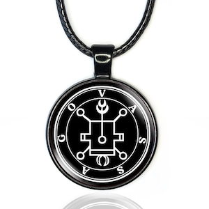 3 Vassago Sigil Necklace, Ars Goetia Necklace, Occult Jewelry for Her, Demonic Gift For Boyfriend, Sigil Jewelry, Dark Arts Black Magic