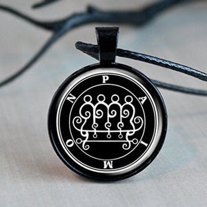 King Paimon Necklace, Goetia Demon Paimon Sigil Pendant, Devil Gift For Boyfriend, Occult Jewelry, Satanic Gift For Her, Ars Goetia Seals
