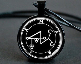 Marax Necklace, Occult Jewelry, Black Magic Necklace, Goetia Demons Medallion, Magical Familiars, Ceremonial Magick Witchcraft Pendant Gifts