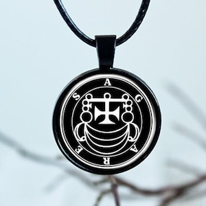 Demon Agares Necklace, Ars Goetia Pendant, Occult Jewelry for Her, Demonic Seal Gift For Boyfriend, Goetia Necklace, Devil Sigil Art Gifts