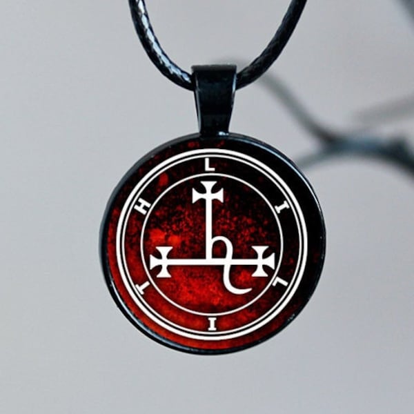 Lilith Necklace, Lilith Sigil Pendant, Satanic  Jewelry, Witchcraft Gifts, Lilith Sigil Necklace, Occult Jewelry, Ritual Occult Jewelry