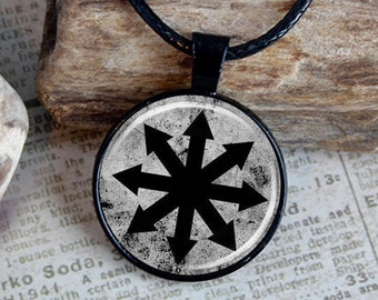 Chaos Magick Necklace, Chaos Star Pendant, Witchcraft Jewelry Gifts For Her or Him, Manifestation Pendant, Practical Magic, Occult Jewelry