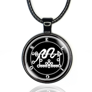 Eligos Pendant, Demonolatry Left Hand Path, Ars Goetia Occult Jewelry, Black Magic Sigils, Seal of Eligos, Demonic Witchcraft Gift Under 20