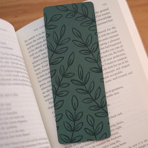 Leaf Print Bookmark | Hand Painted Bookmark