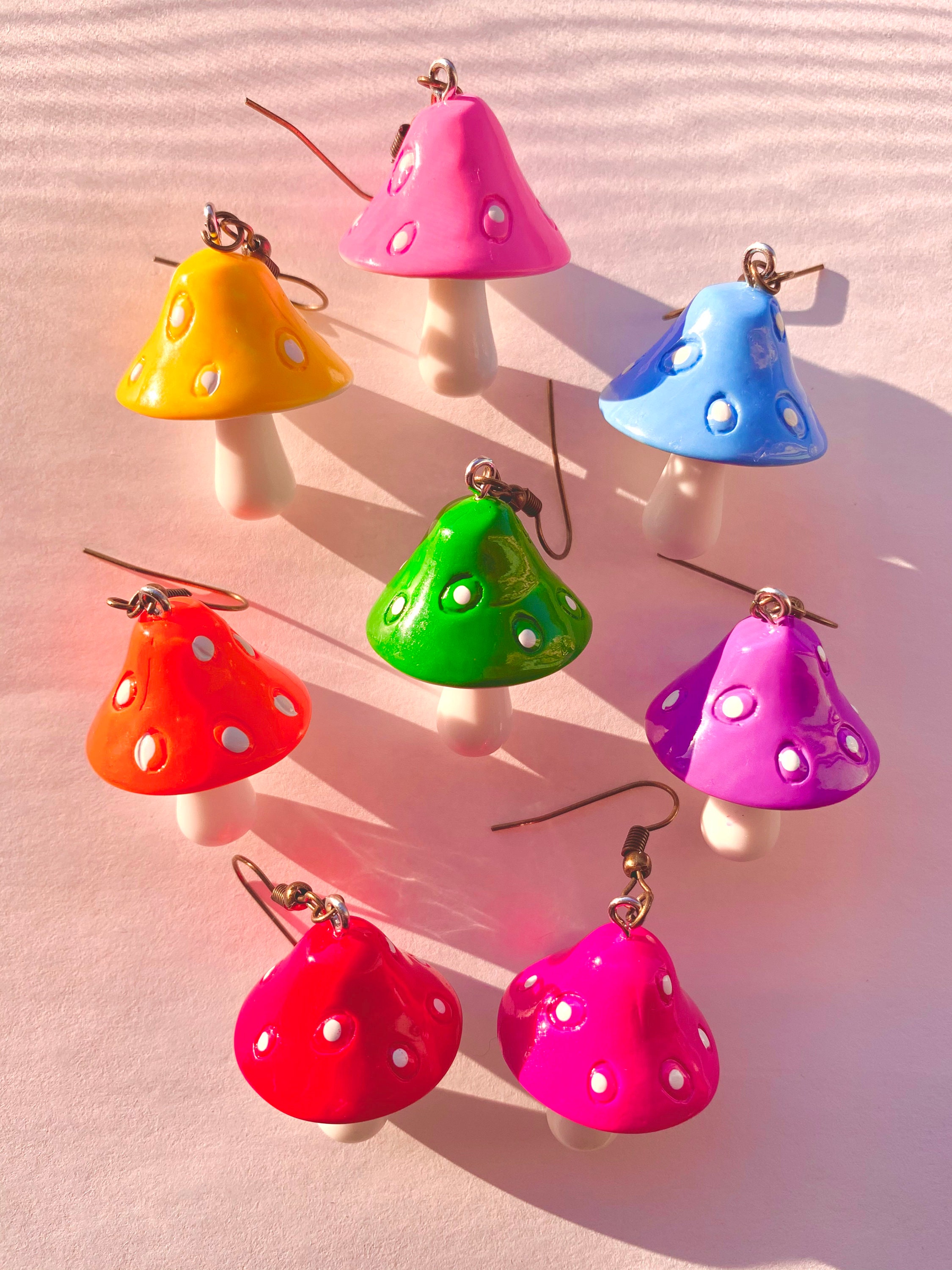 Mushroom Earrings Etsy