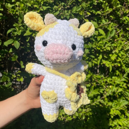 Sunflower Cow Crochet Pattern Etsy
