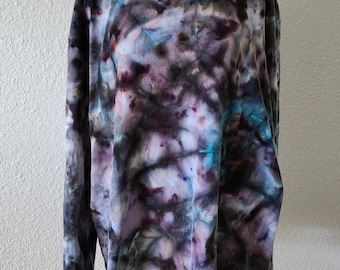 Galaxy Tie Dyed Unisex Long Sleeve Shirt Size 2XL