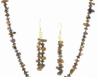 Tiger Eye necklace/earring set