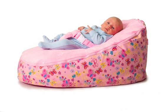 baby pink bean bag