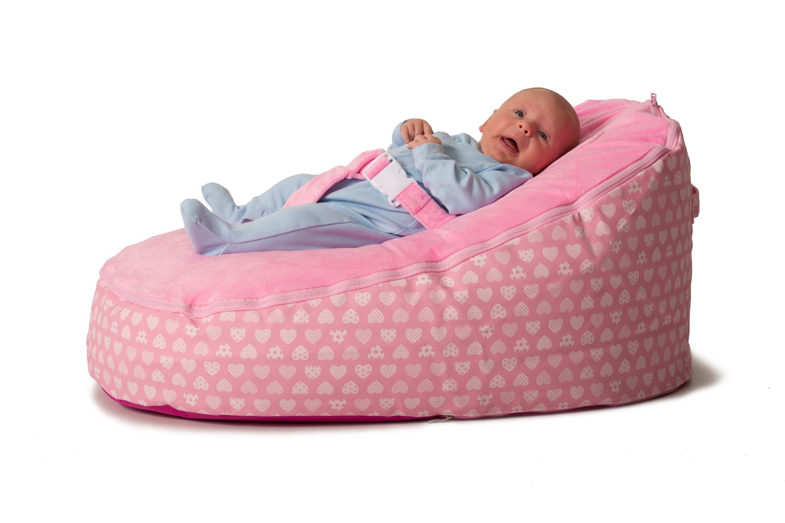 Baby Bean Bag Chair Washable Pre Filled Hearts Design Bouncer Etsy