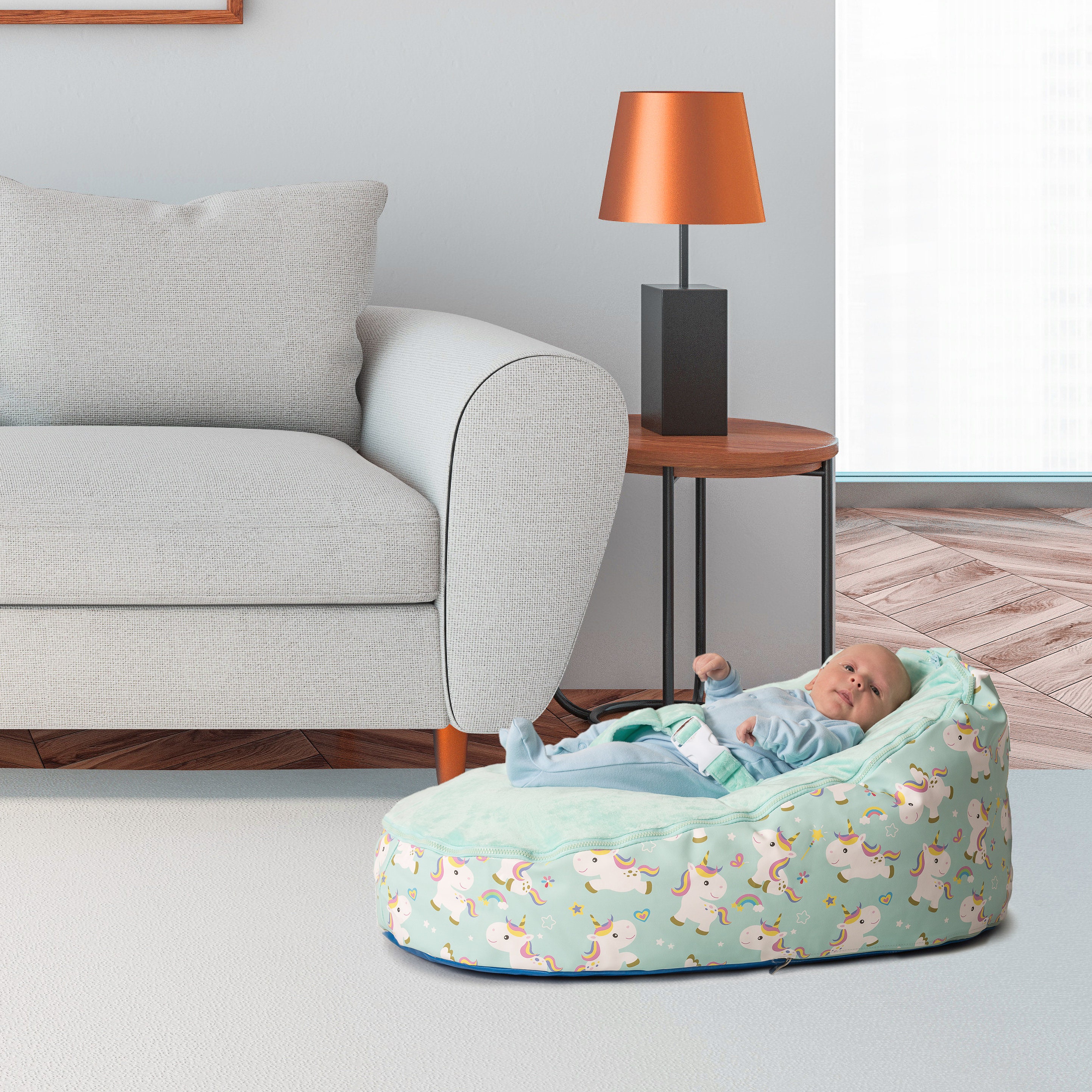 Baby Bean Bag Chair Washable Pre Filled Baby Blue/Baby Pink Etsy