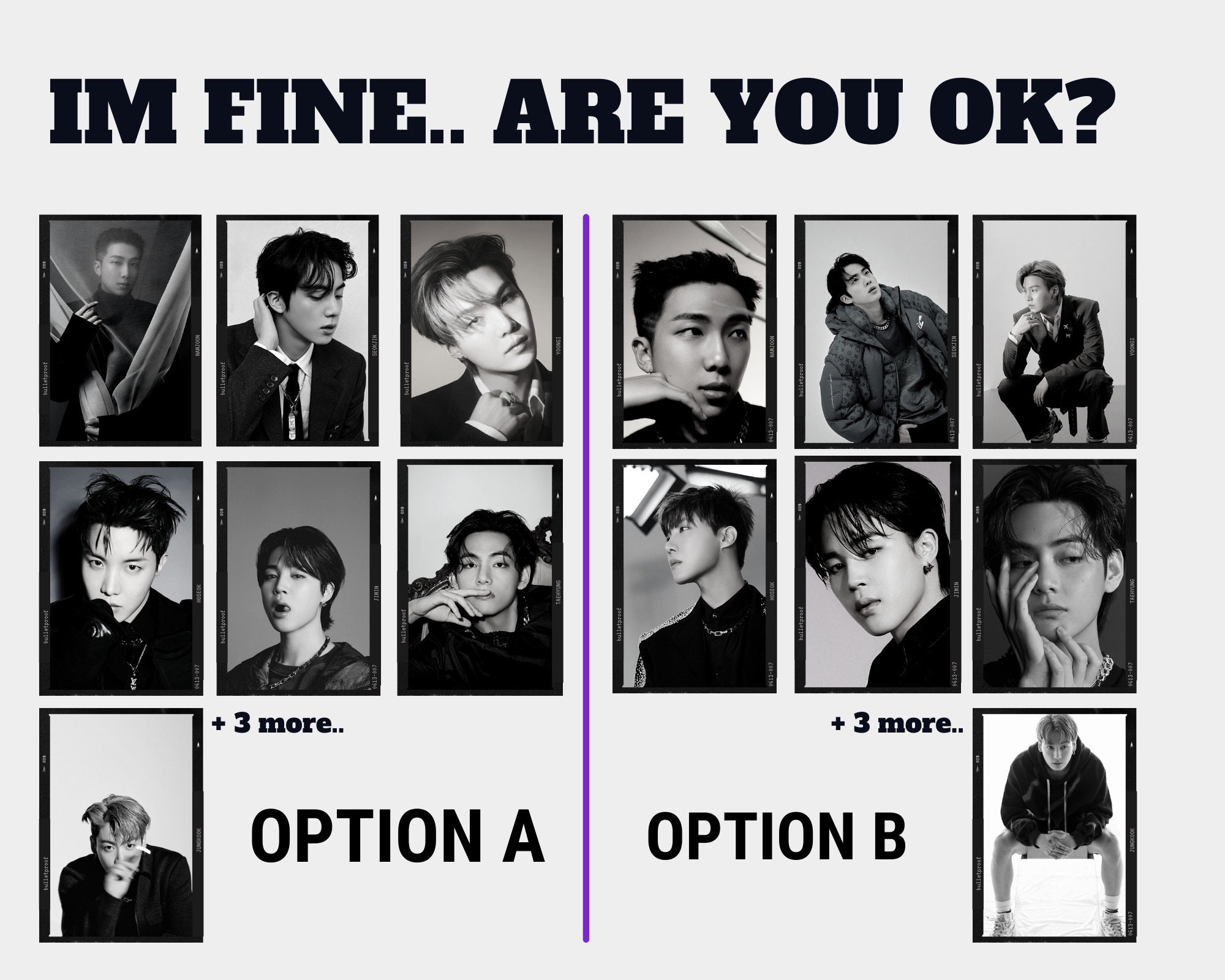 BTS Cover Stickers | Set of 7 + 3 Bonus | Stickers | BTS Stickers