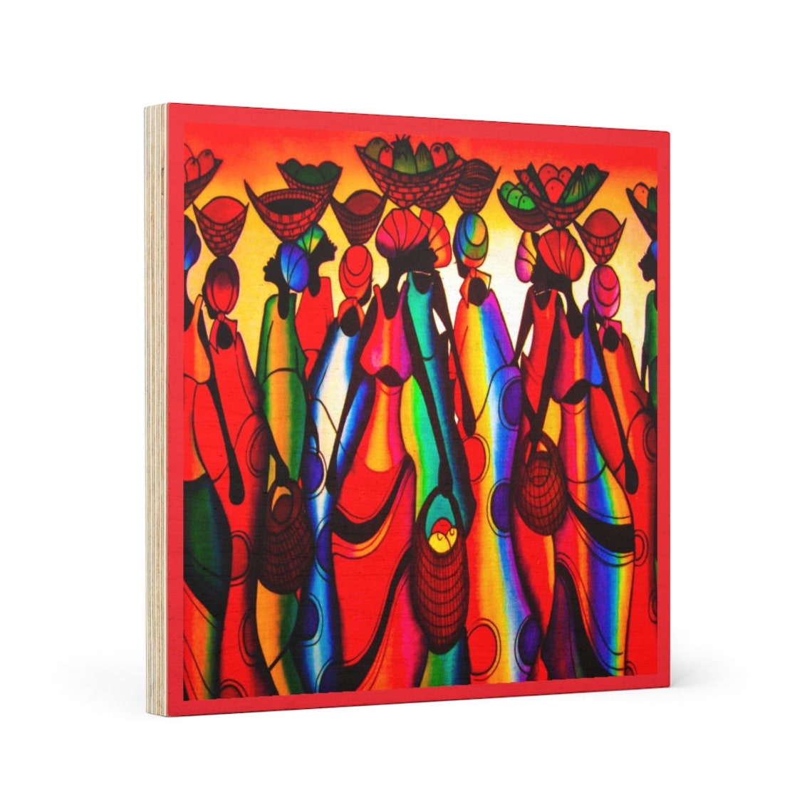 African Art Wood Canvas African Women Canvas Art African Art Etsy