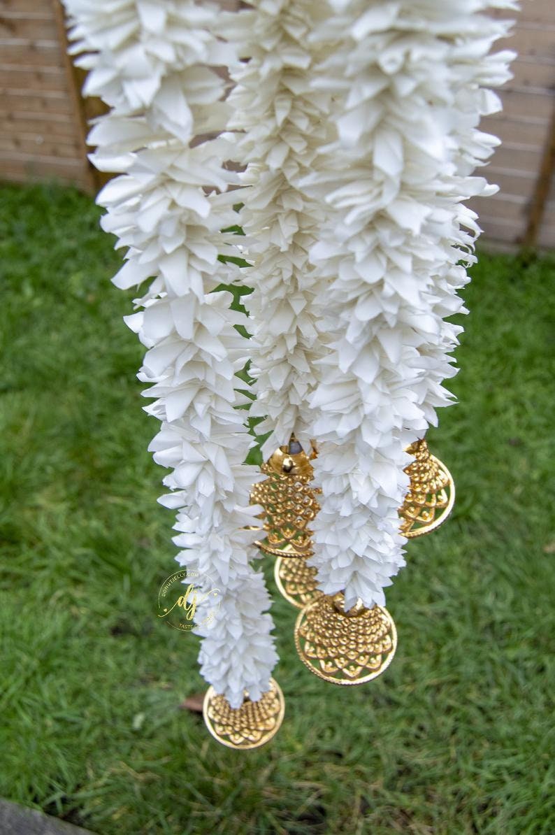 Artificial Jasmine Mogra Flower String With Bells Jasmine Etsy