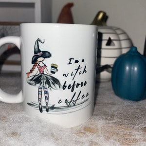 Witch Before Coffee Halloween Mug