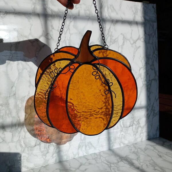 Glass Pumpkin Etsy